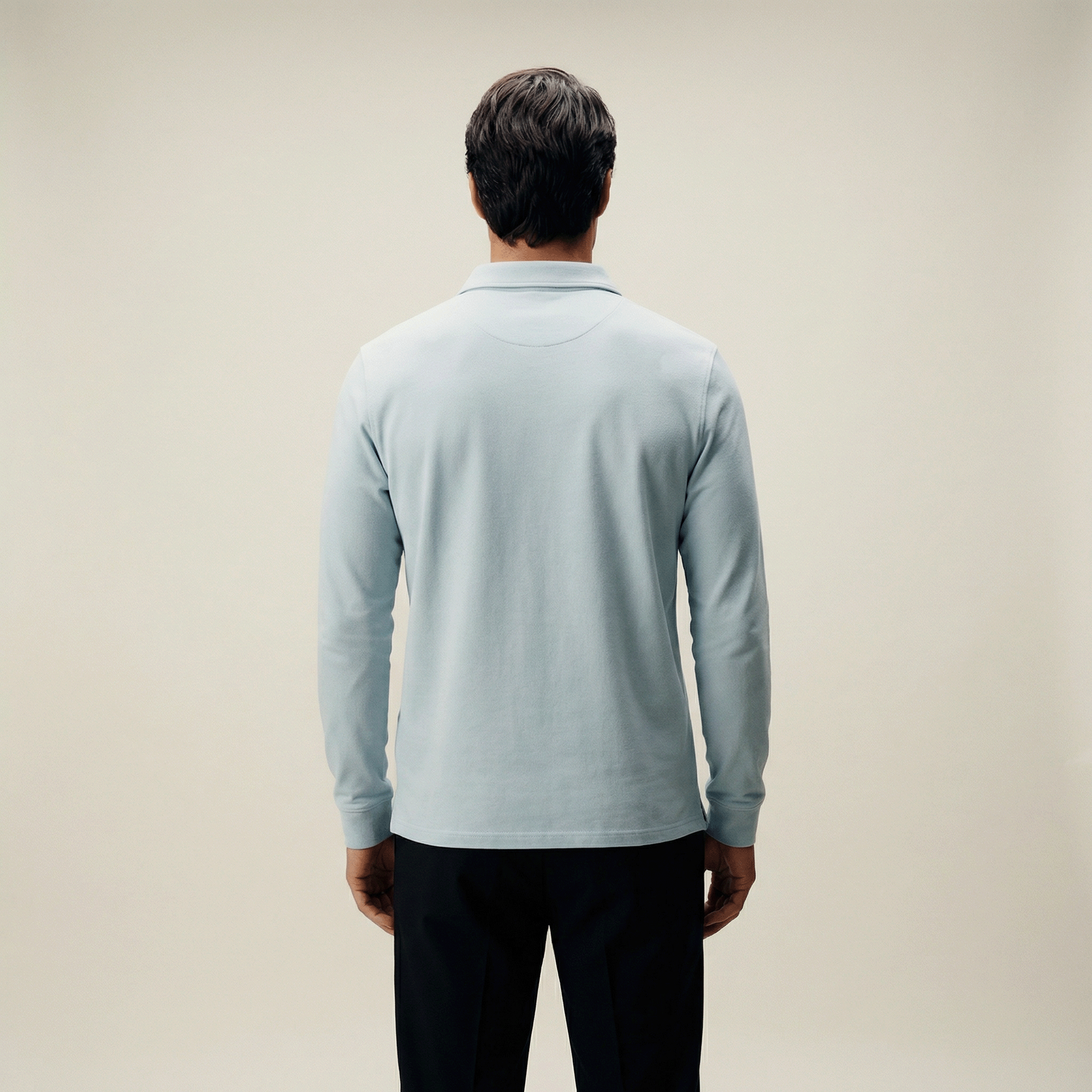 Tags:(6’2" - 180 lbs|Large) Custom t-shirt tee model Kive in Blue Fog