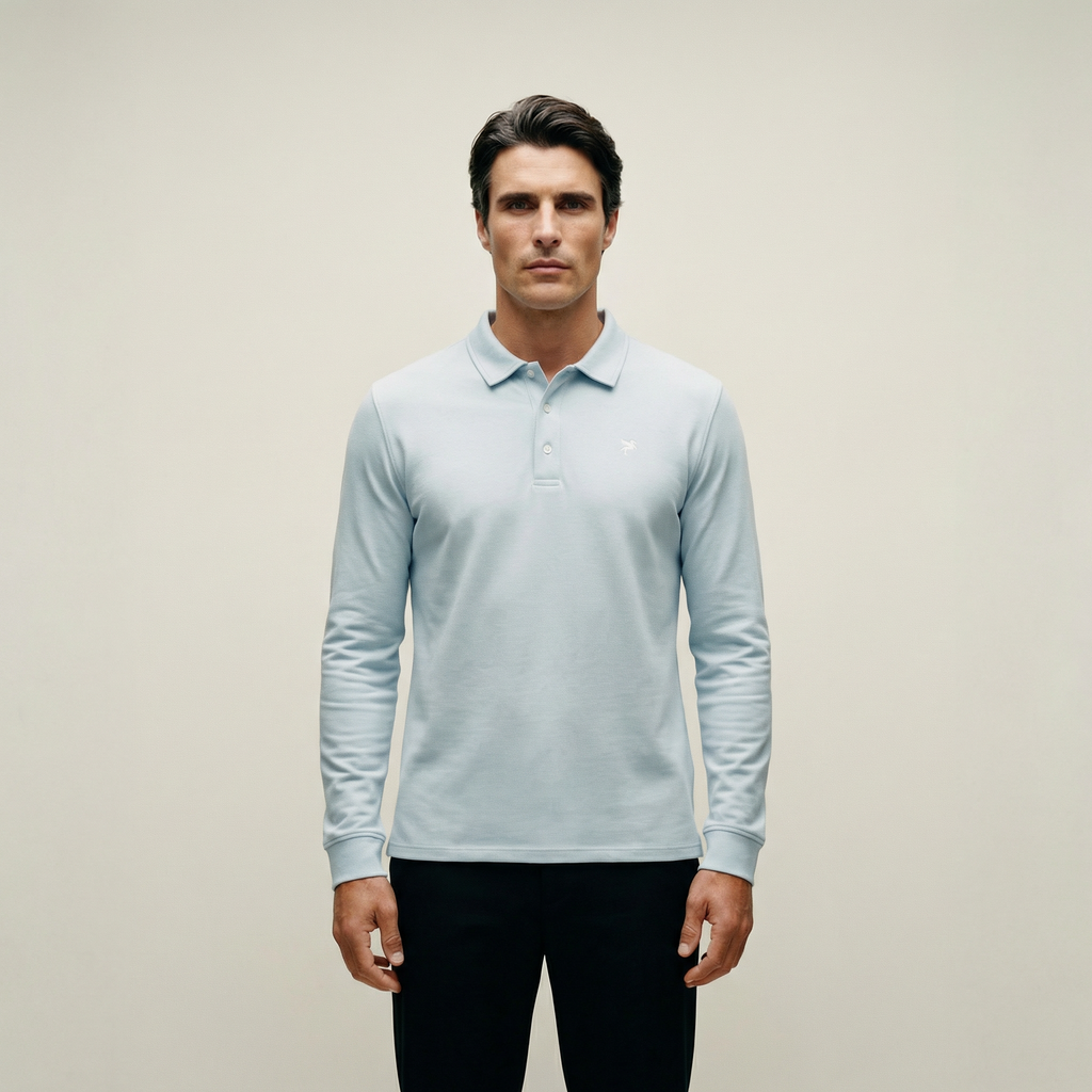 Tags:(6’2" - 180 lbs|Large) Custom t-shirt tee model Kive in Blue Fog