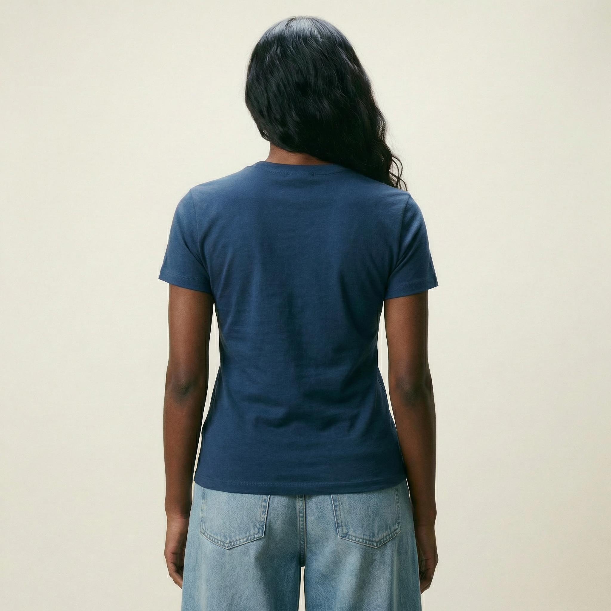 Tags:(Small) Custom t-shirt tee model Melissa in Deep Sea