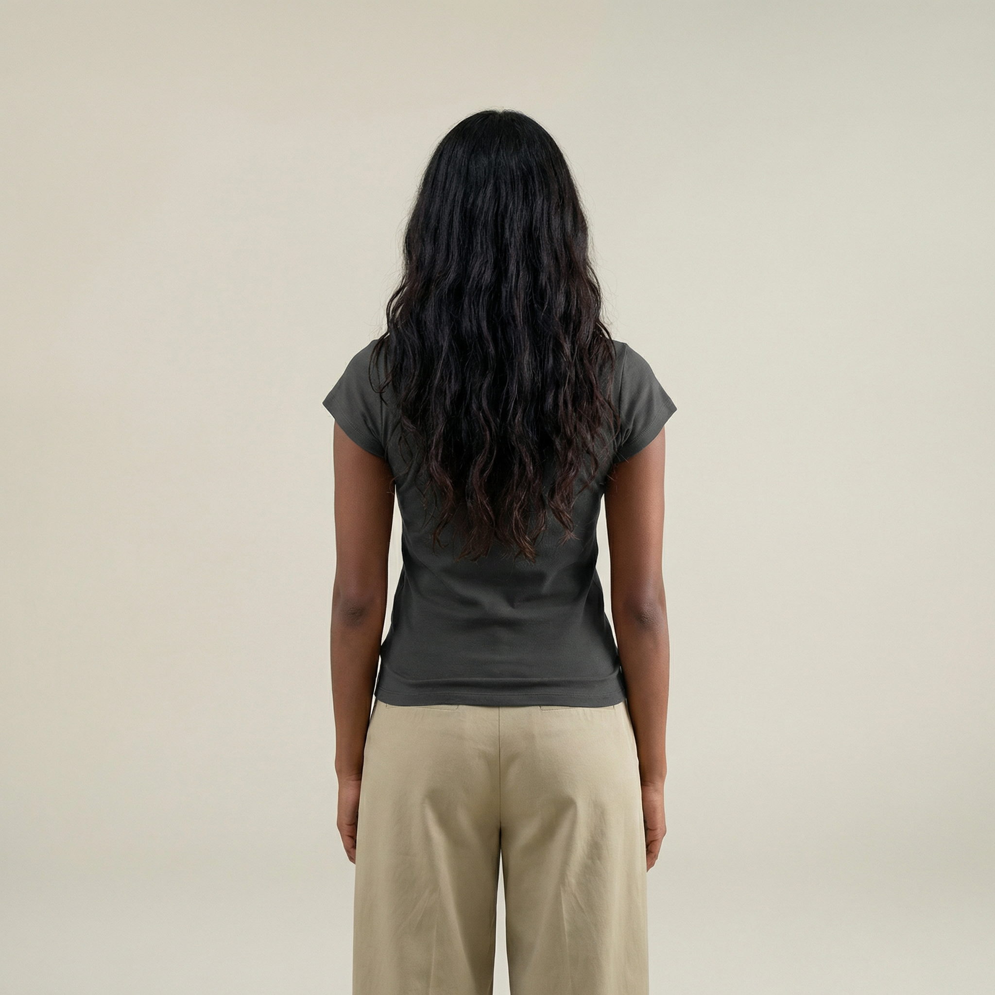 Tags:(Small) Custom t-shirt tee model Melissa in Smoke