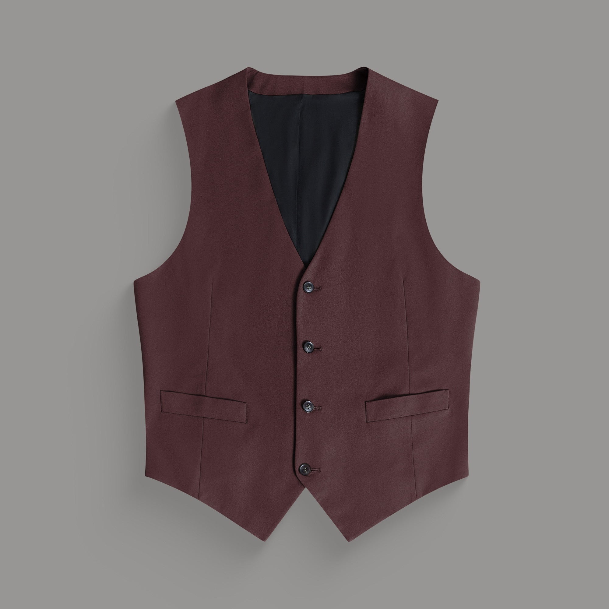 Custom suit vest model Tyler in Maroon