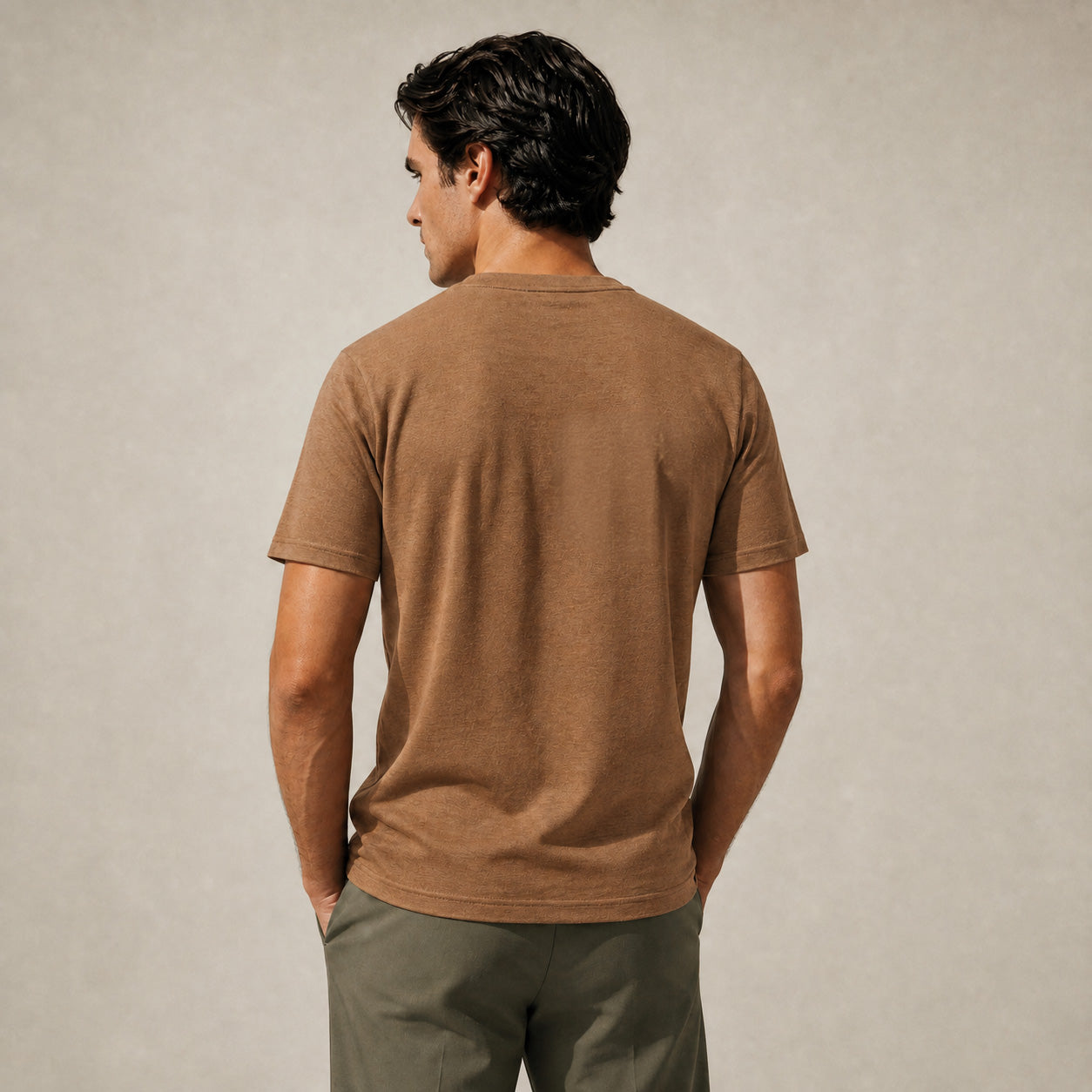 Merino Wool Crew Pocket T-Shirt in Mesa