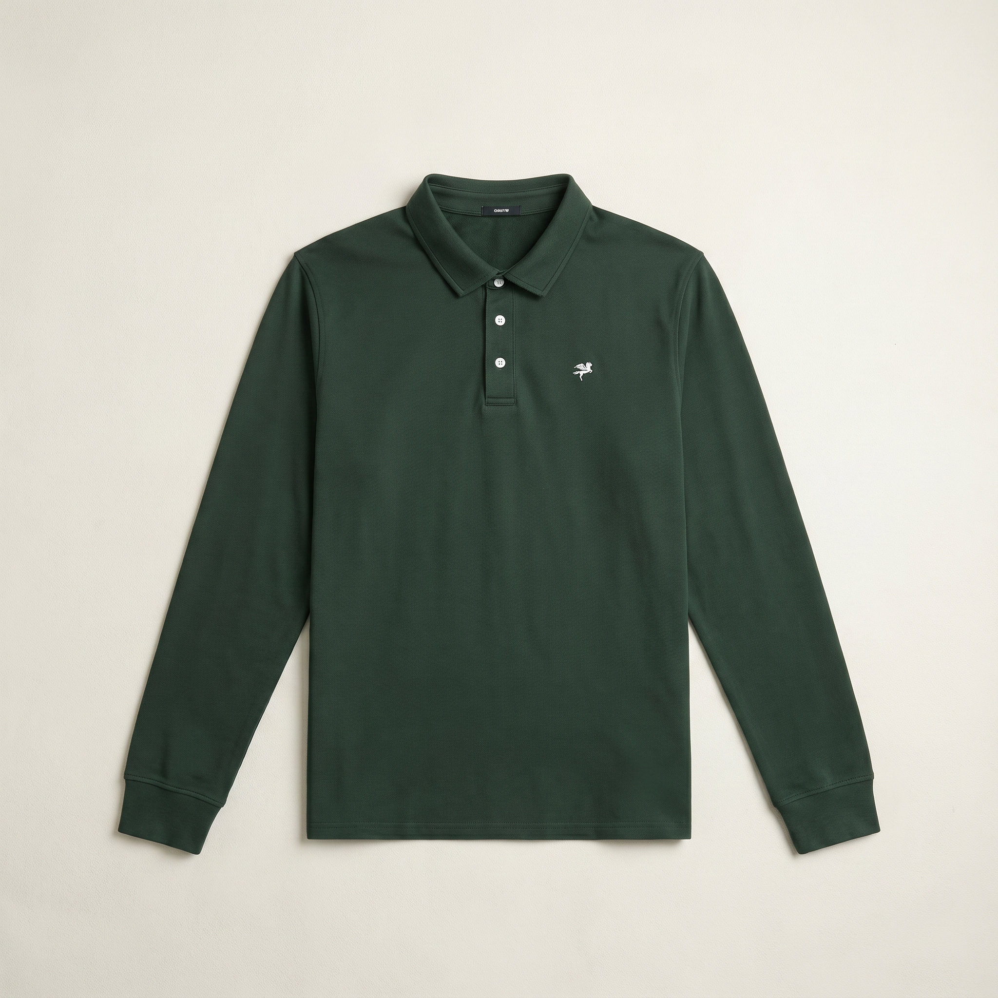 Cumulus Long Sleeve Terry Polo model Matteo in Pine Grove