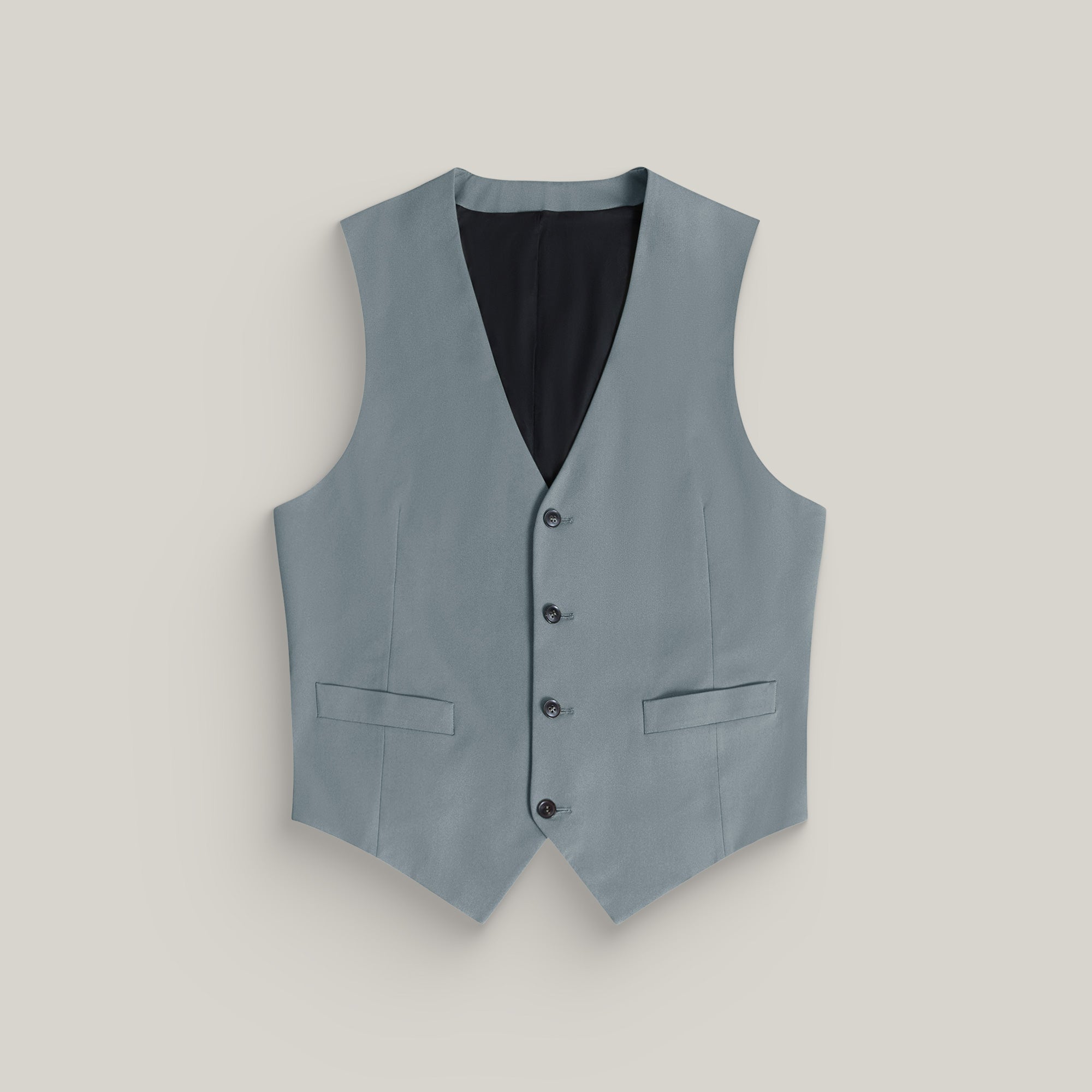 Custom suit vest model Tyler in Shale