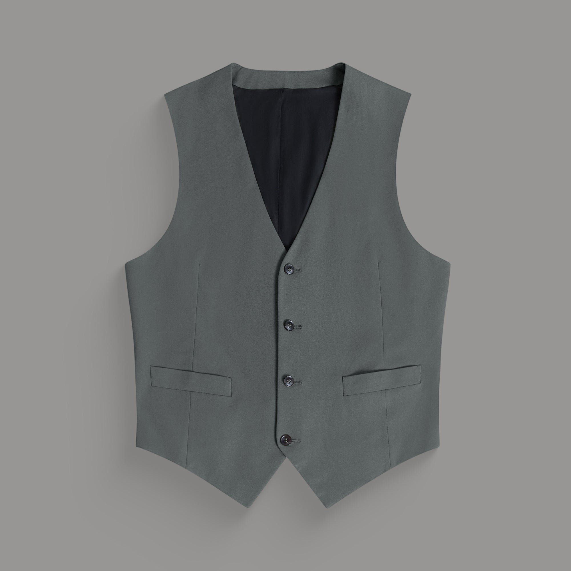 Custom suit vest model Tyler in Slate Gray