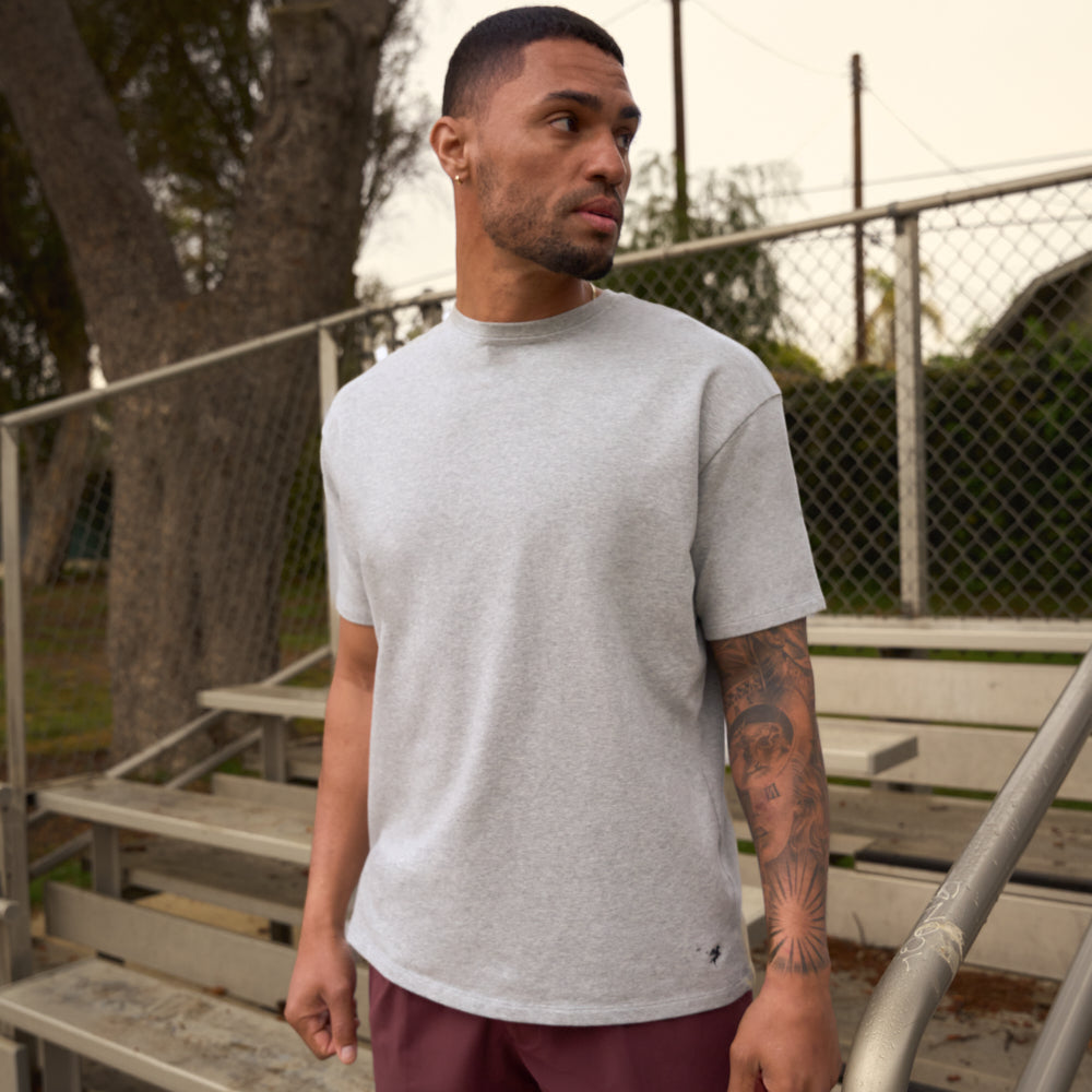 Custom bespoke shorts athleisure athletic build model Ryan in Maroon