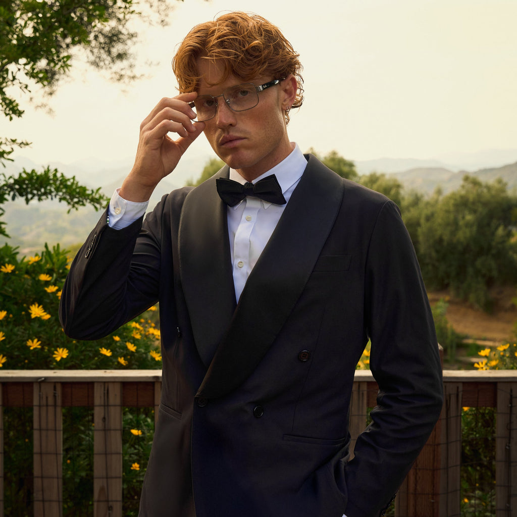 Bespoke custom Blazer los angeles model Tyler in Black