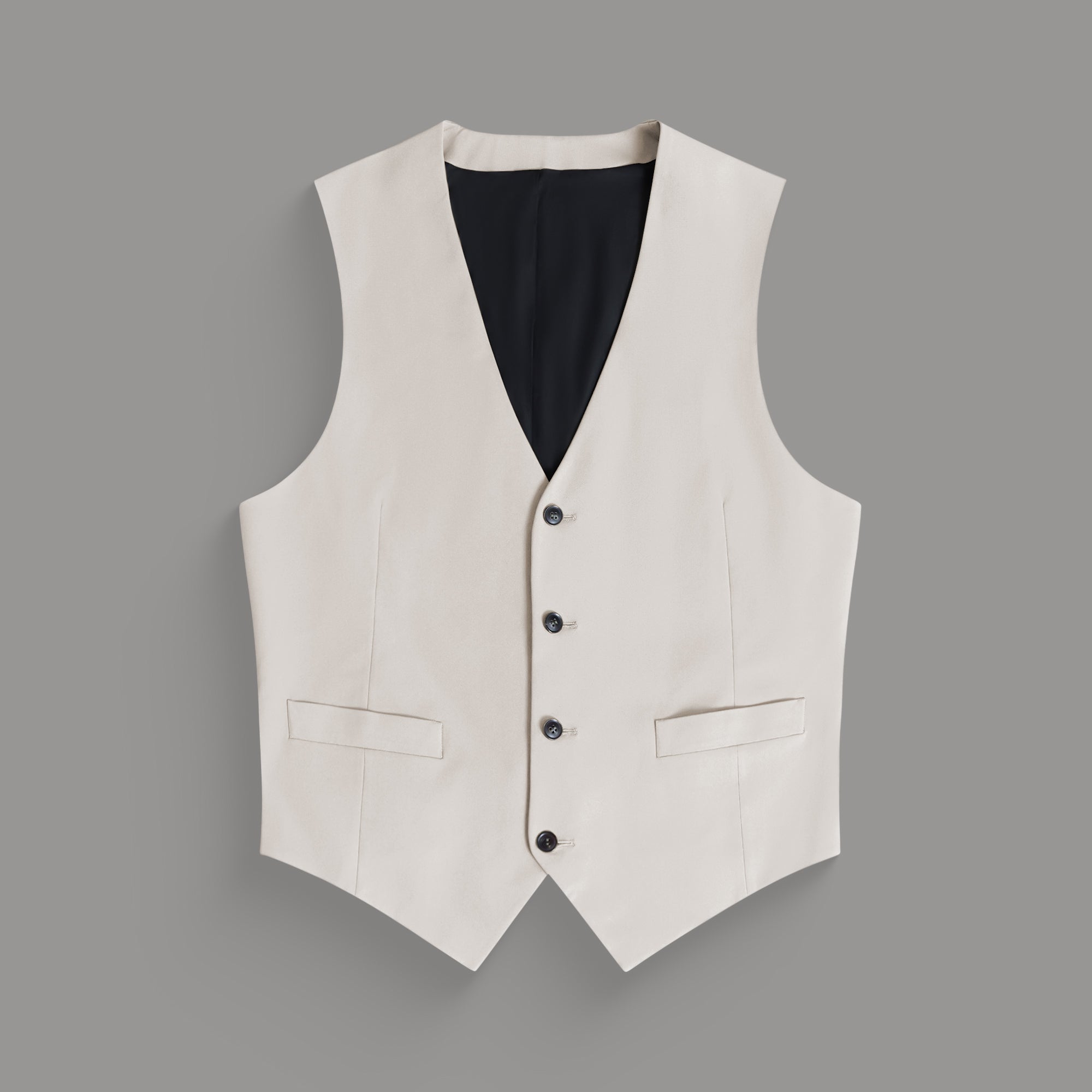 Custom suit vest model Tyler in Cream