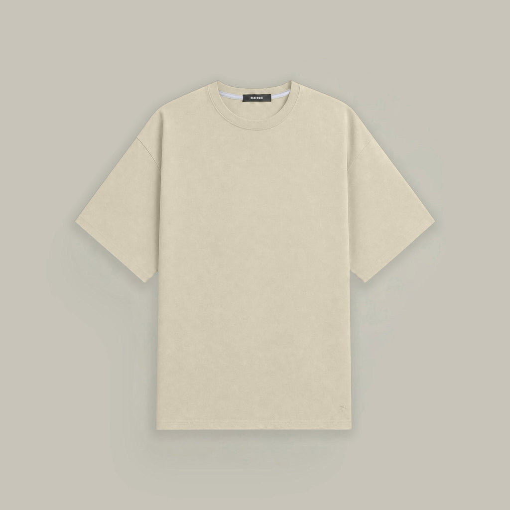 Cumulus Oversized T-Shirt model Matteo in Villa Stone