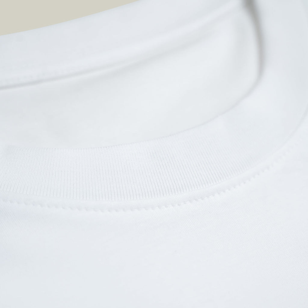 Pima Reserve Long Sleeve T-Shirt model Matteo in White