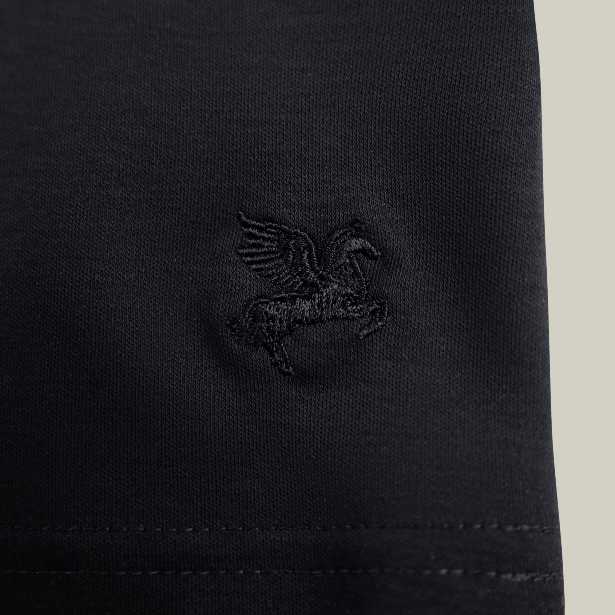 Pima Reserve Oversized T-Shirt model Matteo in Black