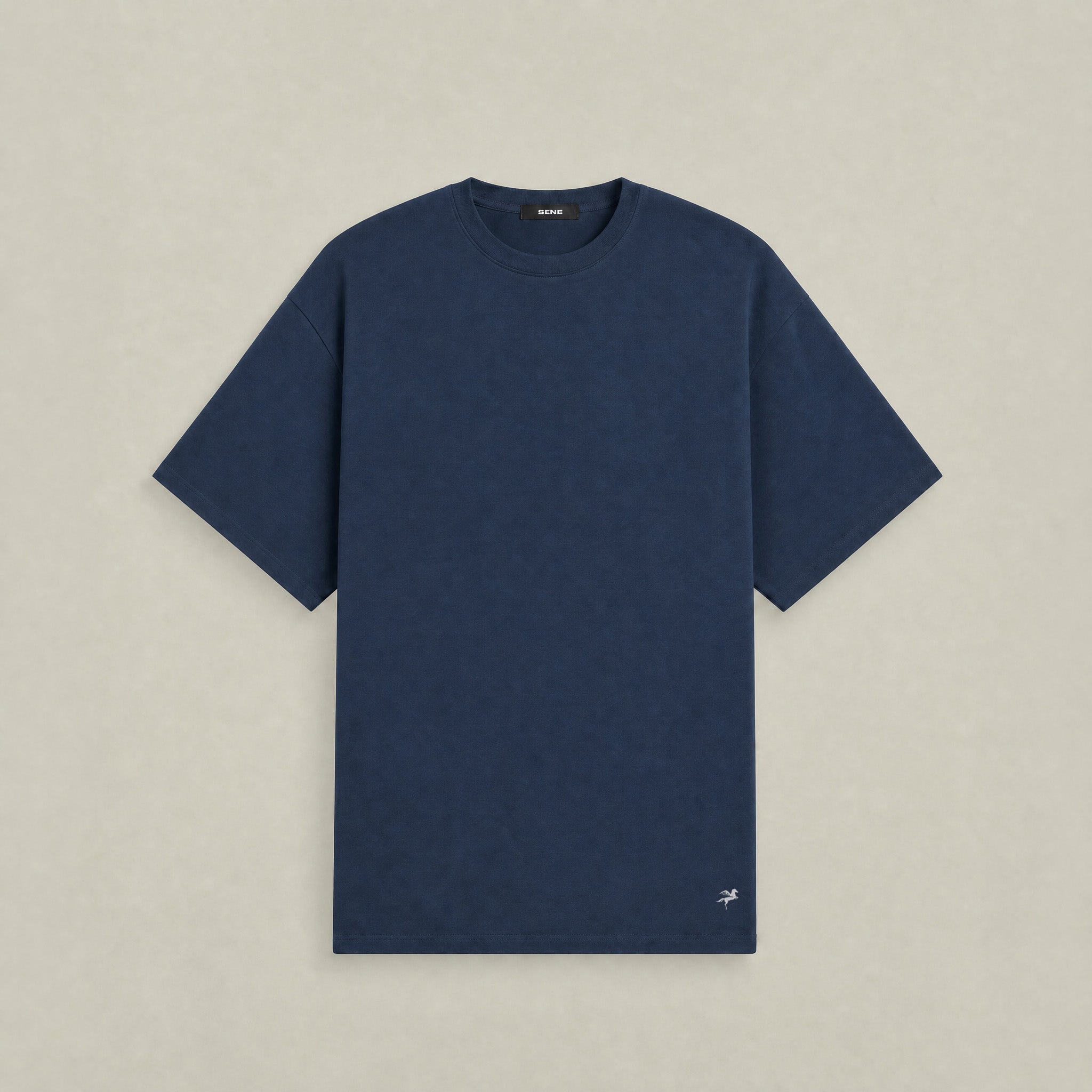 Cloud Oversized T-Shirt model Matteo in Deep Sea