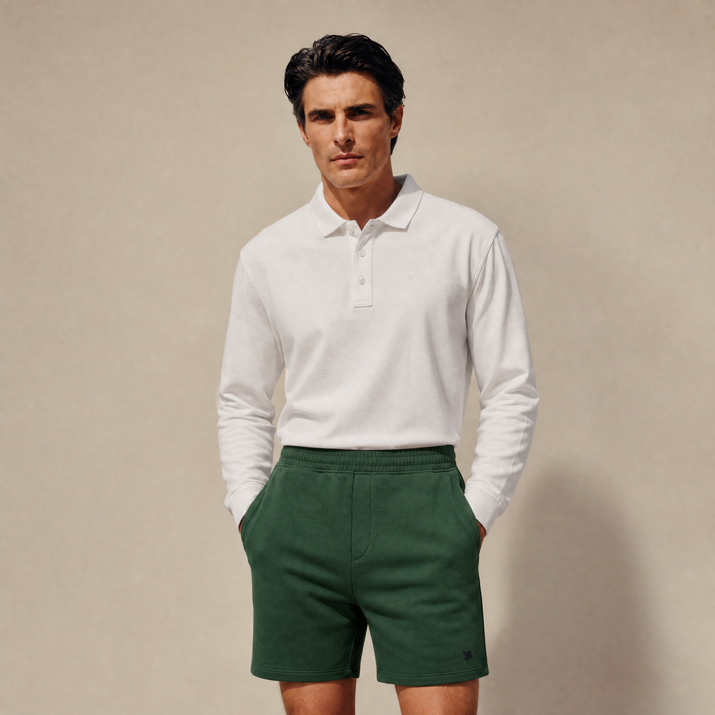 Terry Fleece Shorts model Matteo in Eden