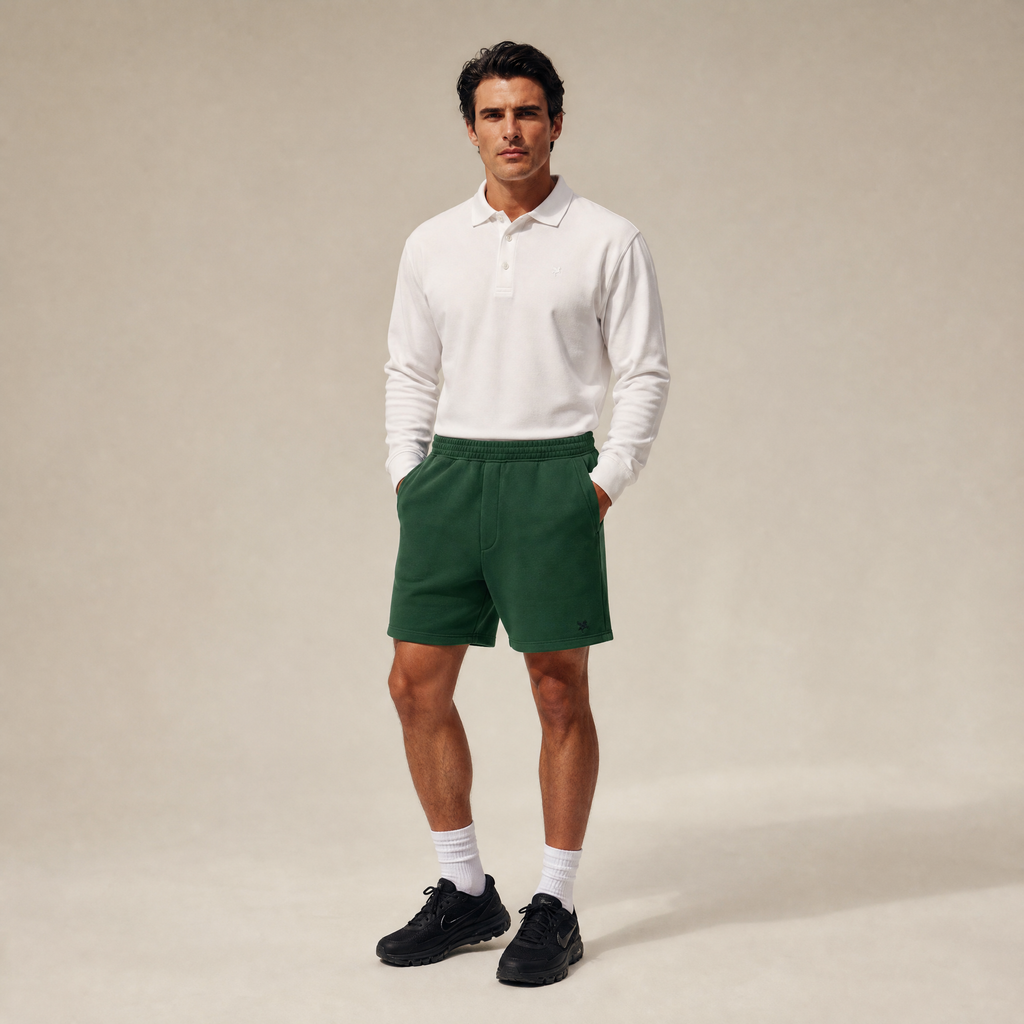 Terry Fleece Shorts model Matteo in Eden
