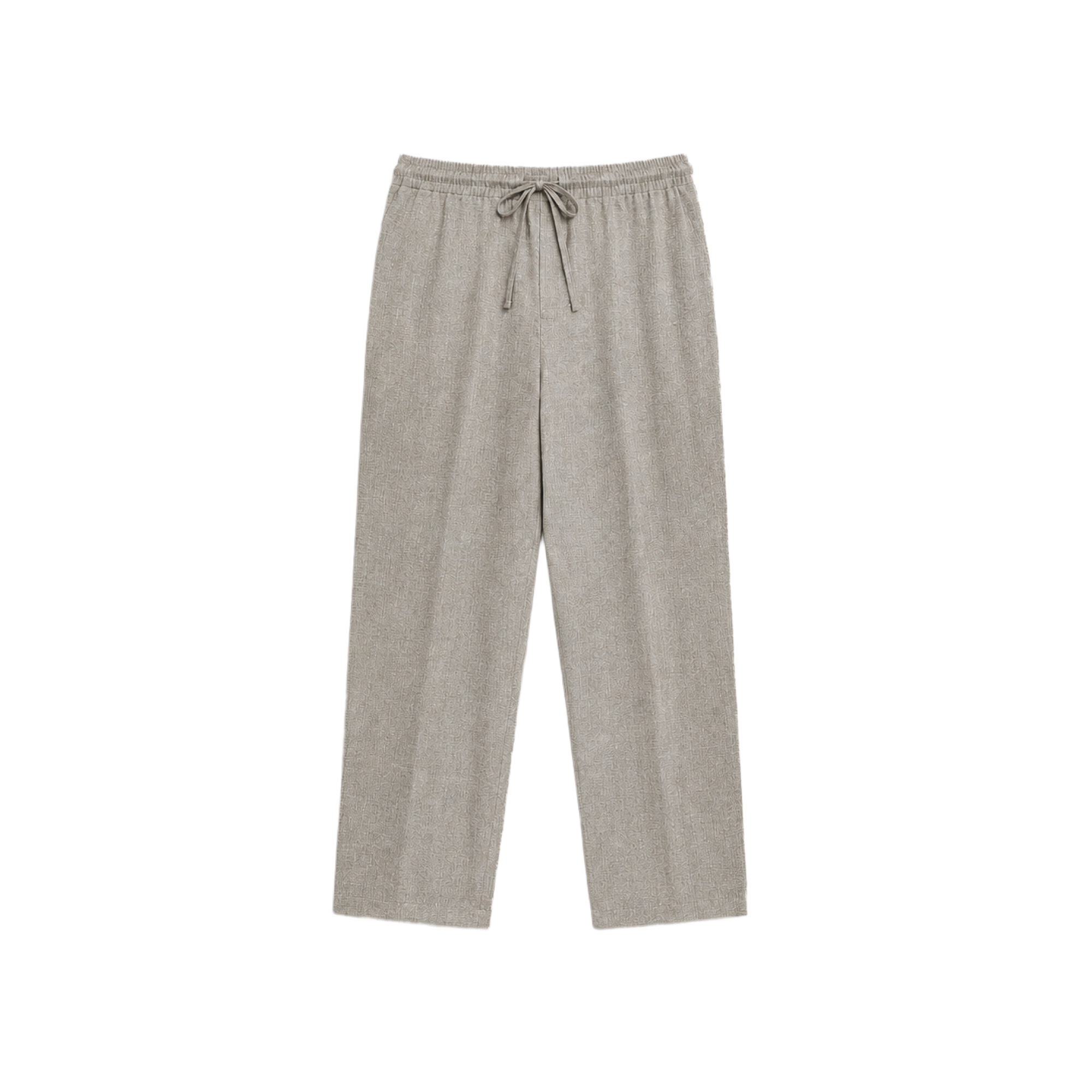 drawstring wool line silk trousers model Matteo in Shoreline