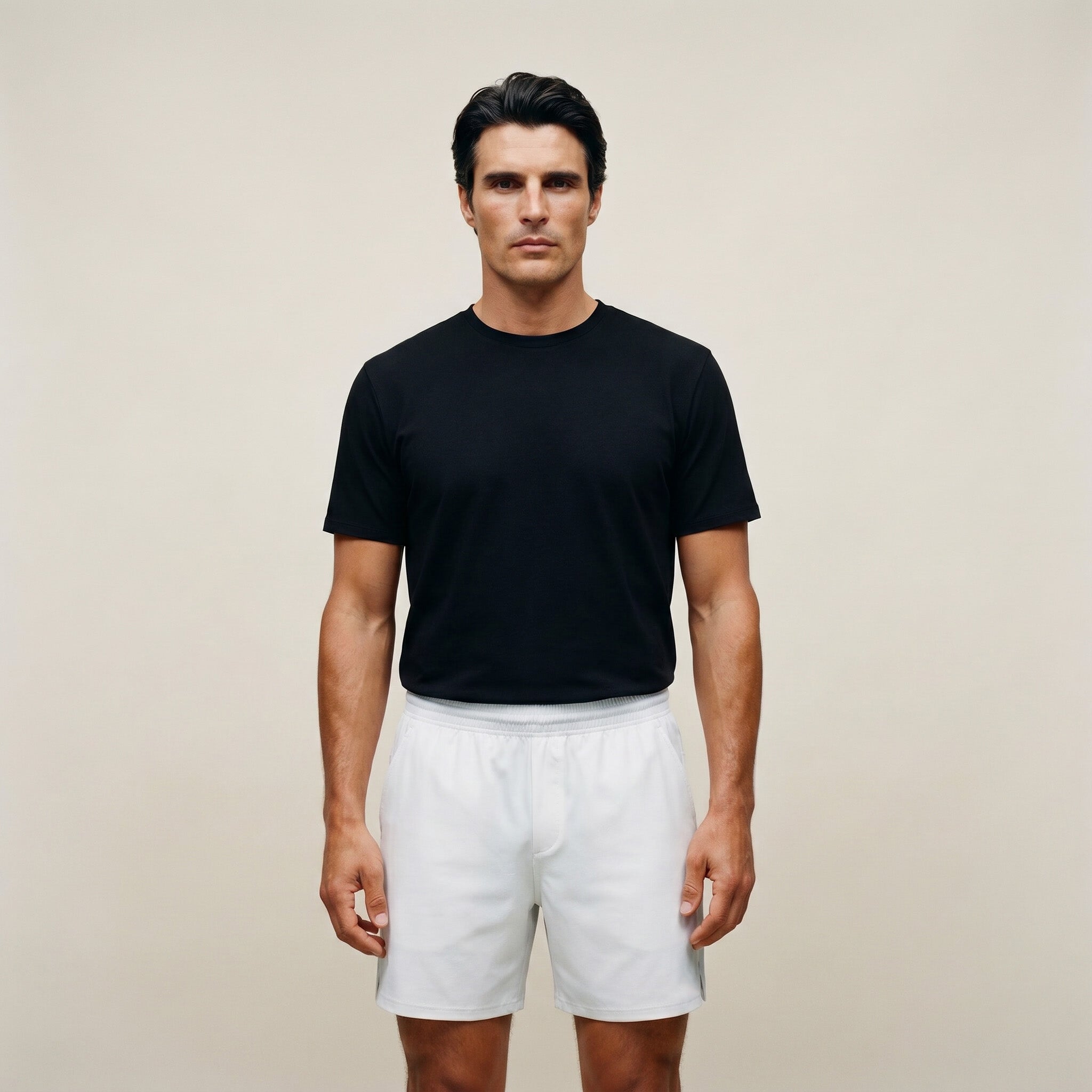 Tags:(Large | 6’2 - 180) Ultralight Nylon Flex Shorts model Kive in White