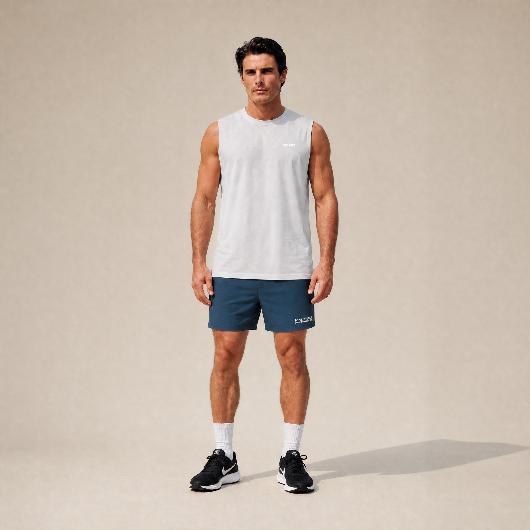 CoolTech Tank Top model Matteo in Polar