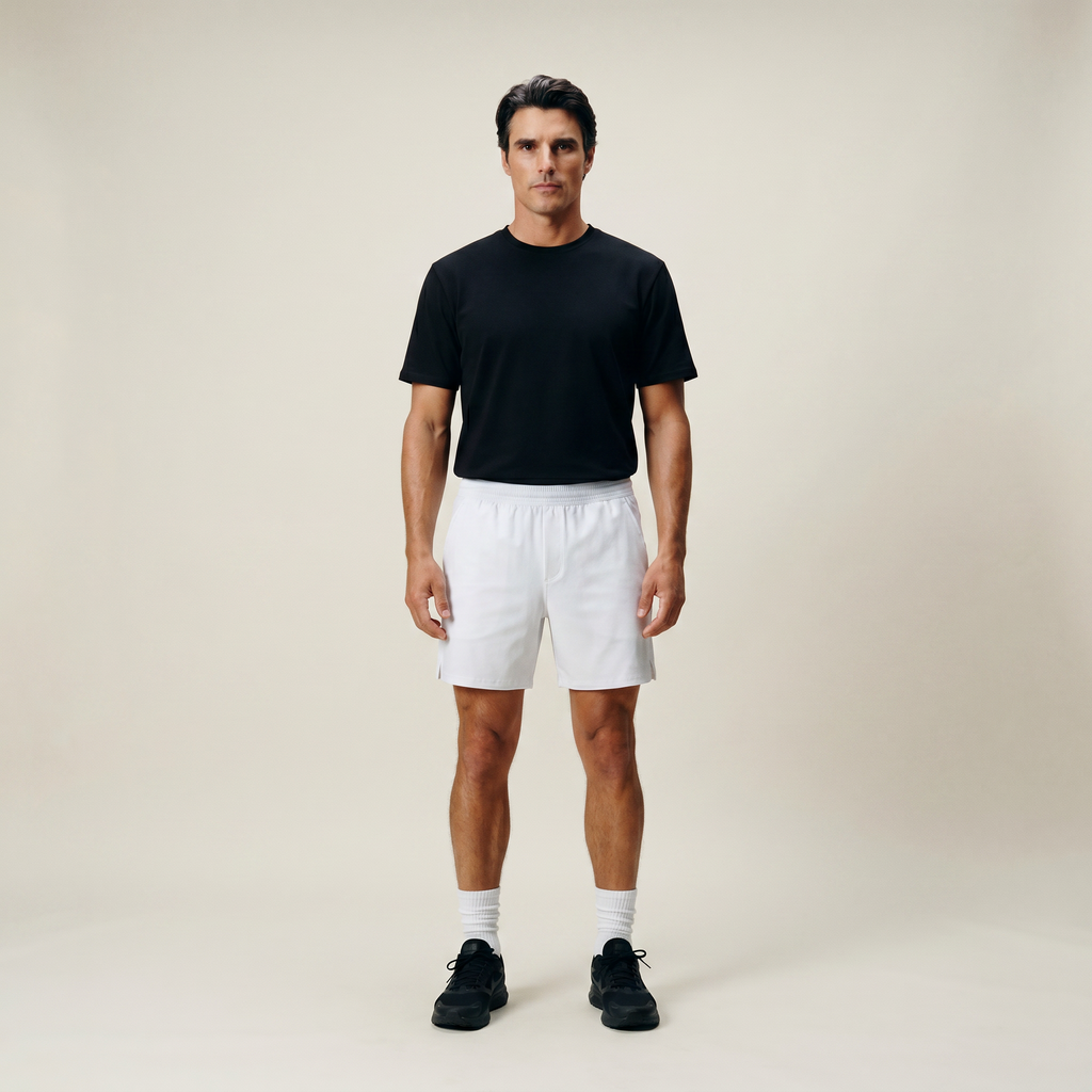 Tags:(Large | 6’2 - 180) Ultralight Nylon Flex Shorts model Kive in White
