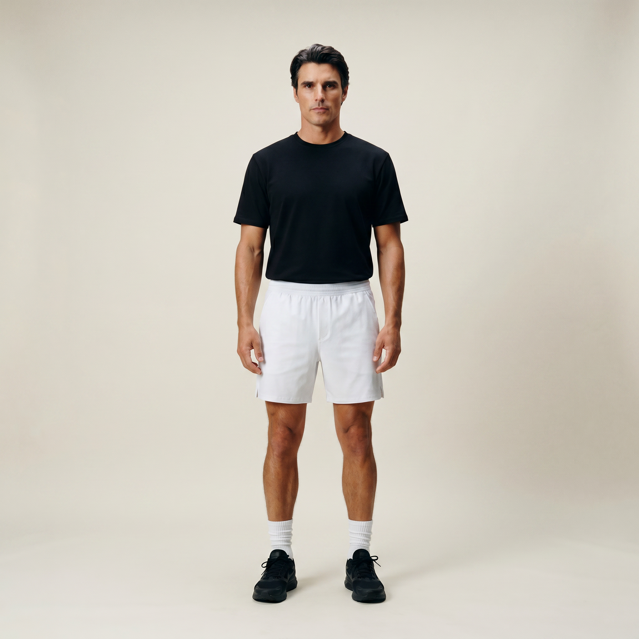 Tags:(Large | 6’2 - 180) Ultralight Nylon Flex Shorts model Kive in White