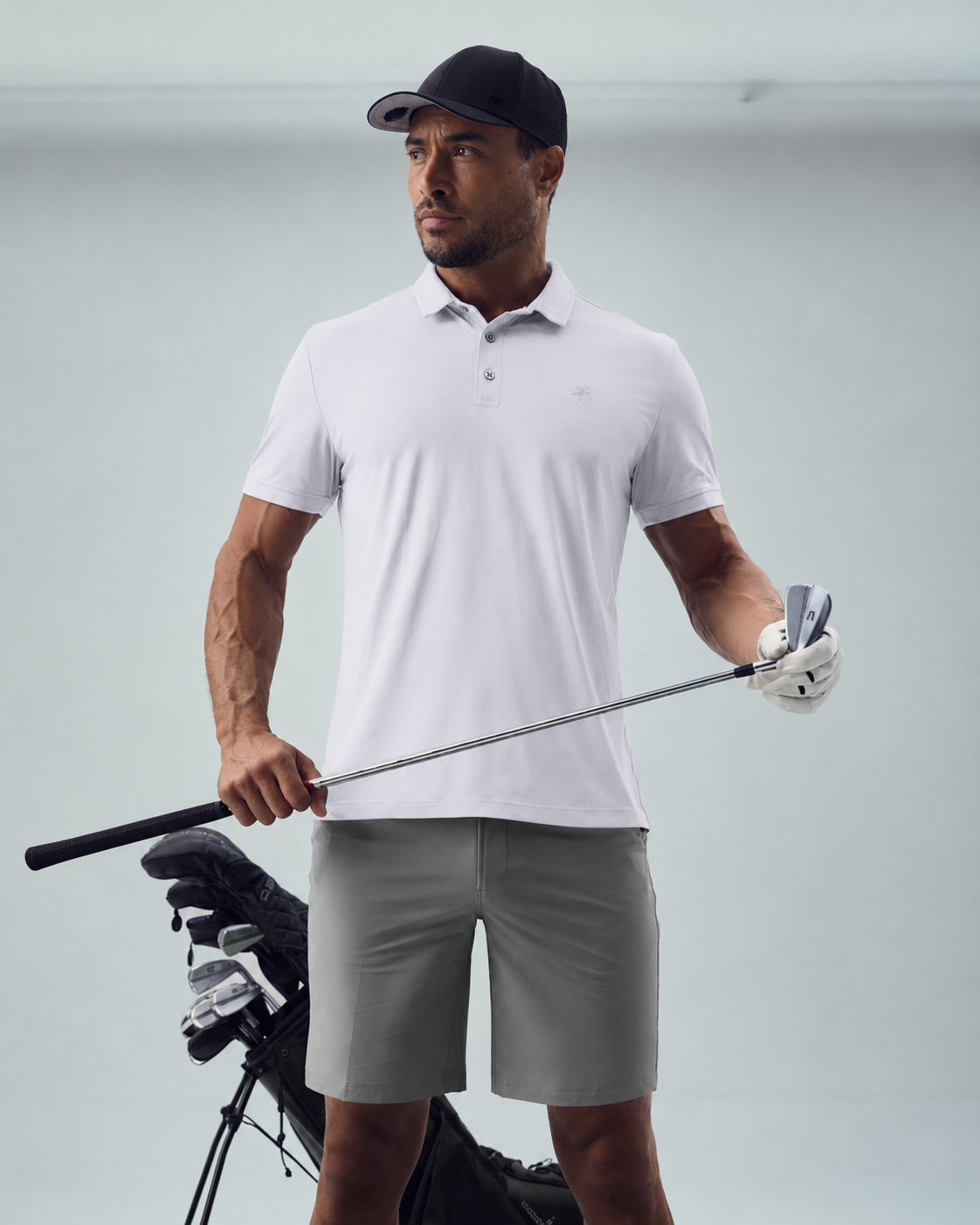 CoolTech Emblem Polo model Chad in Polar