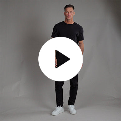 Tags:(6'0" - 180 lbs|Medium) custom t-shirt tee model Tyler in Black