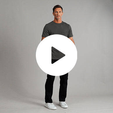 Tags:(6'0" - 180 lbs|Medium) custom t-shirt tee model Tyler in Smoke