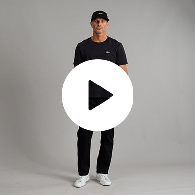 Tags:(6'0" - 180 lbs|Medium) custom t-shirt tee model Tyler in Black