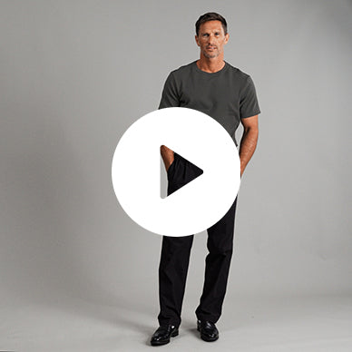 Ten t-shirts in White, Smoke, Frost Gray, Deep Sea, Black a beige background model Tyler in Best-Seller