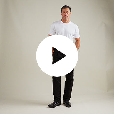bespoke custom trousers pant chino performance technical model Tyler in Black