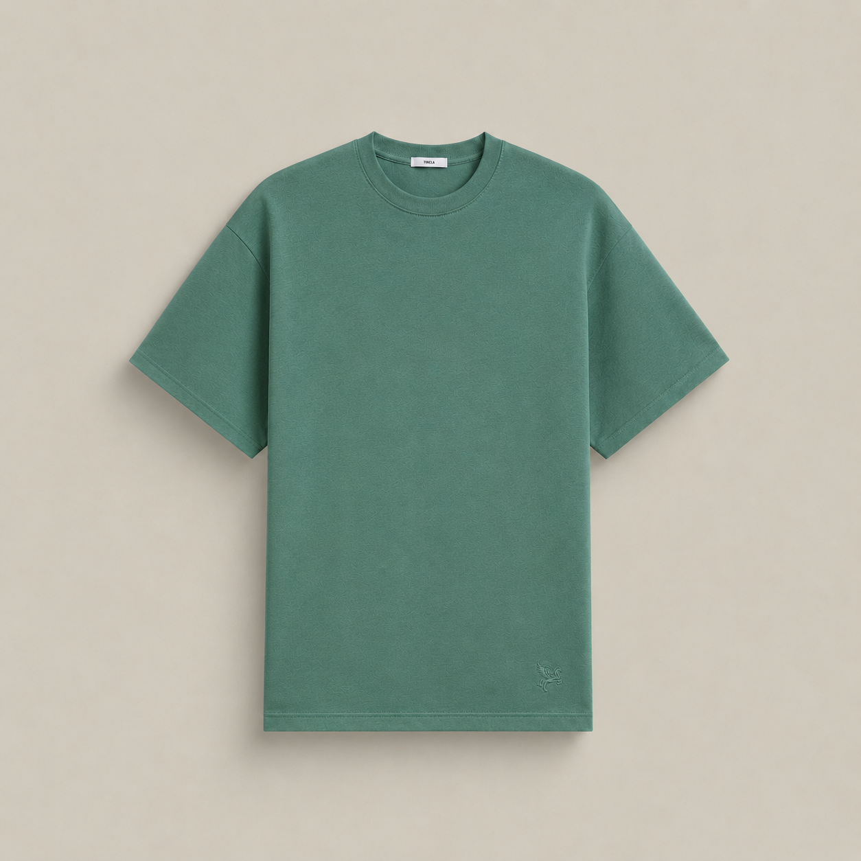 Pima Reserve Oversized T-Shirt model Matteo in Sea Moss