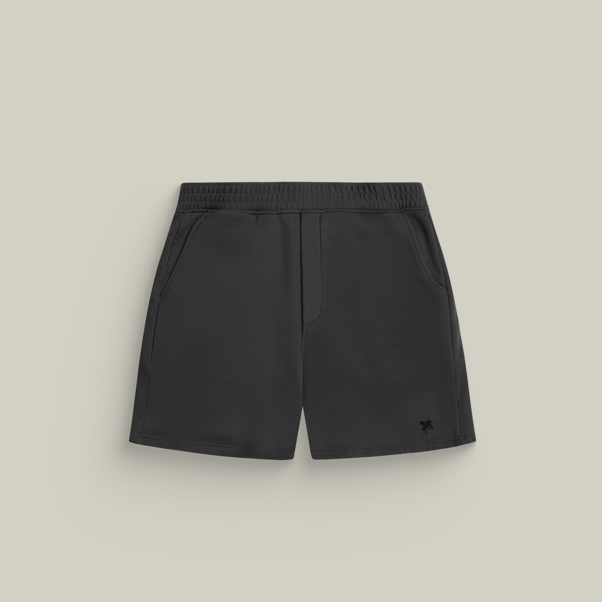 Terry Fleece Shorts model Matteo in Smoke