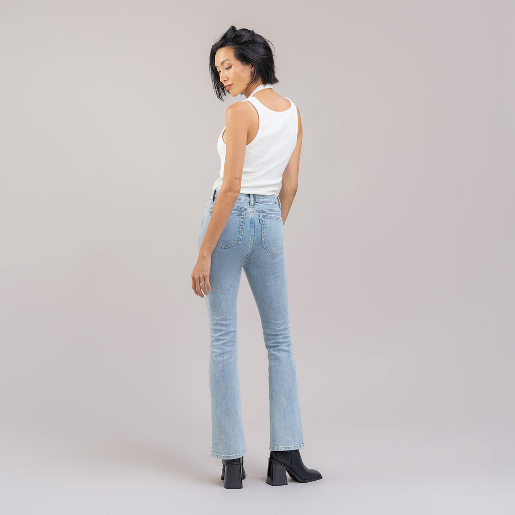Tags:(5'11"|4-6) custom bootcut jeans vintage model Piya in Vintage Gin