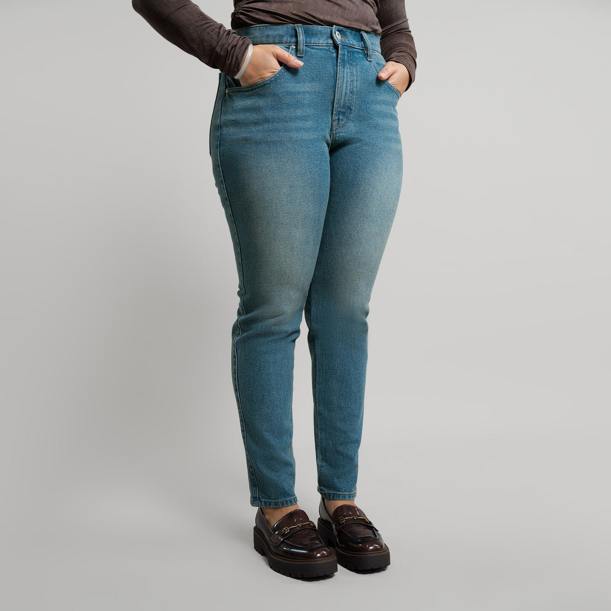cigarette custom jeans vintage model Alysa in Indigo Dune