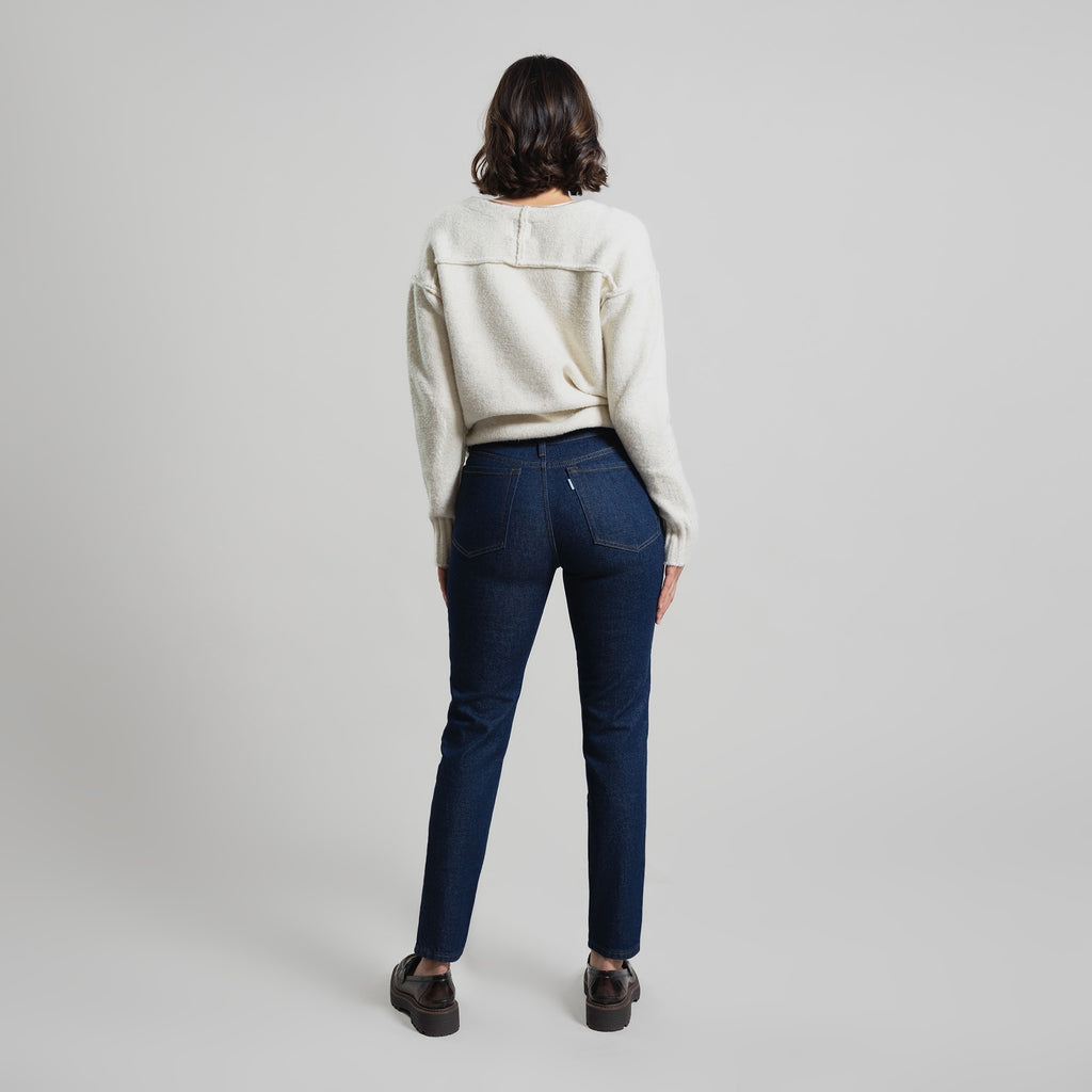 cigarette custom jeans vintage model Moe in Deep Indigo