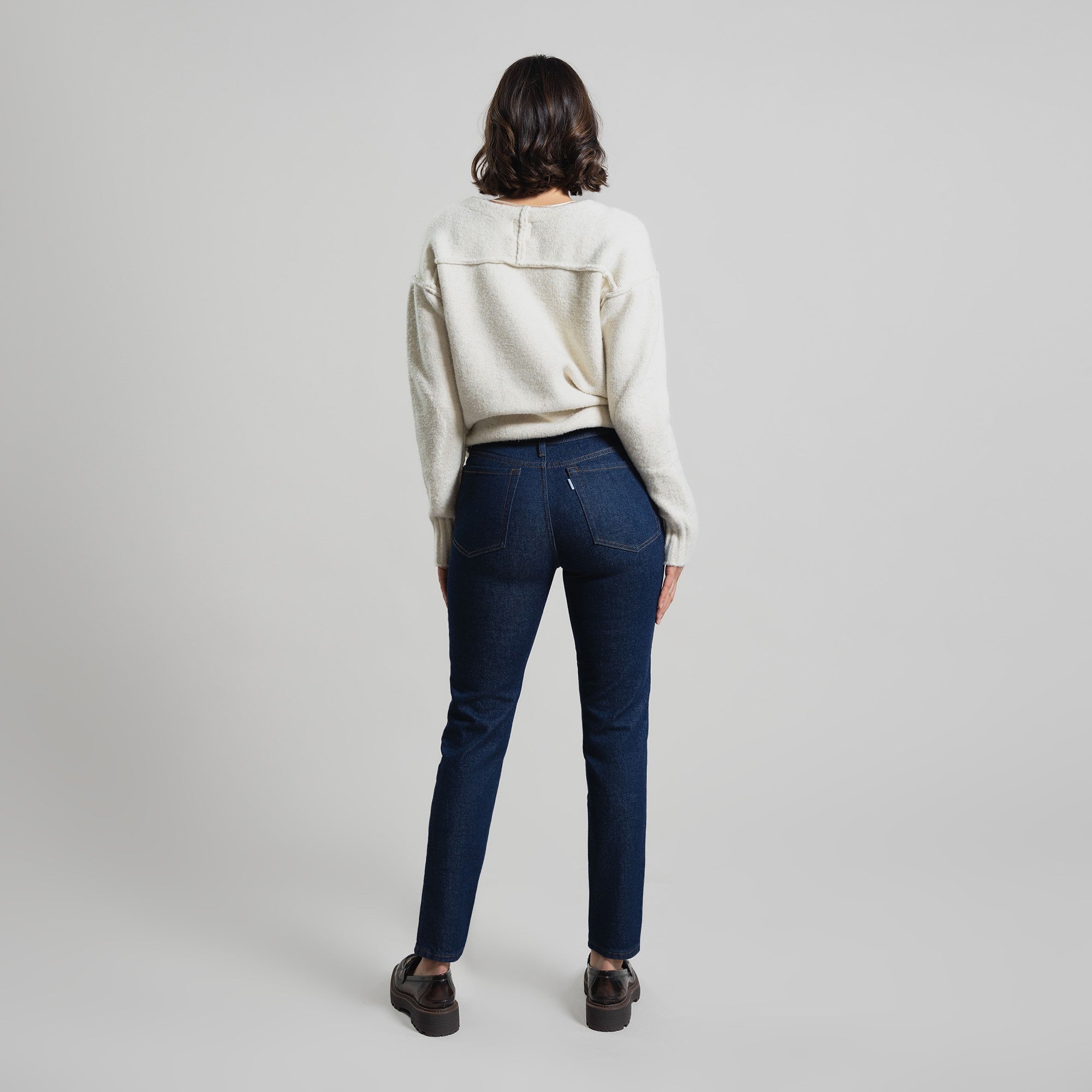 cigarette custom jeans vintage model Moe in Deep Indigo