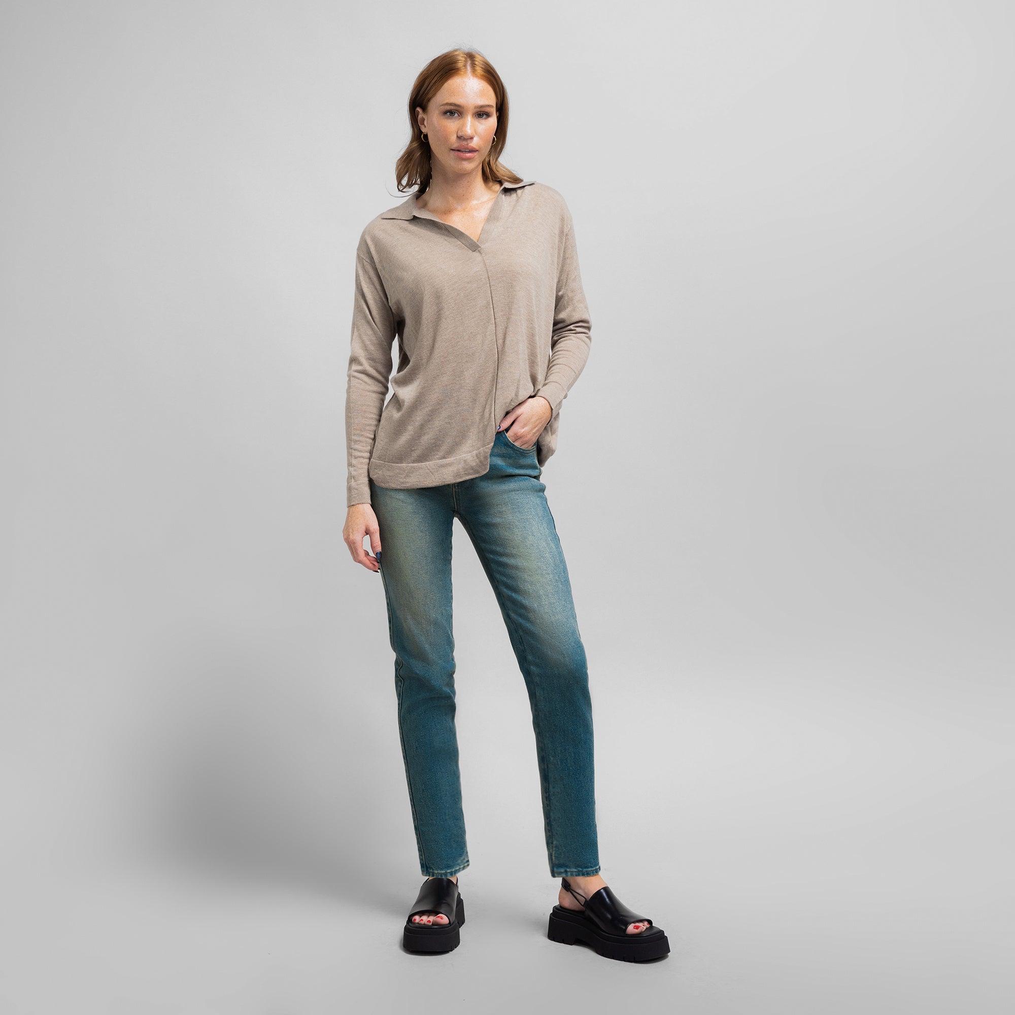 cigarette custom jeans vintage model Kelsey in Indigo Dune