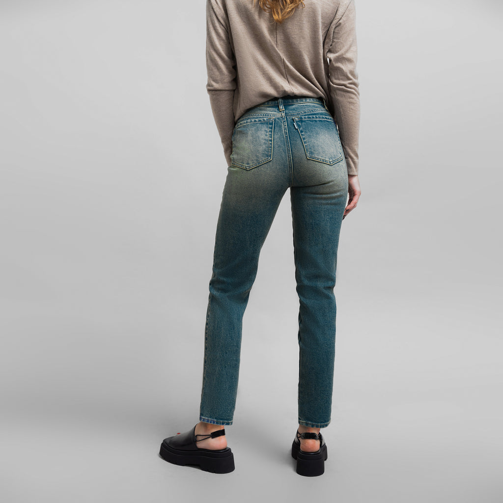 cigarette custom jeans vintage model Kelsey in Indigo Dune