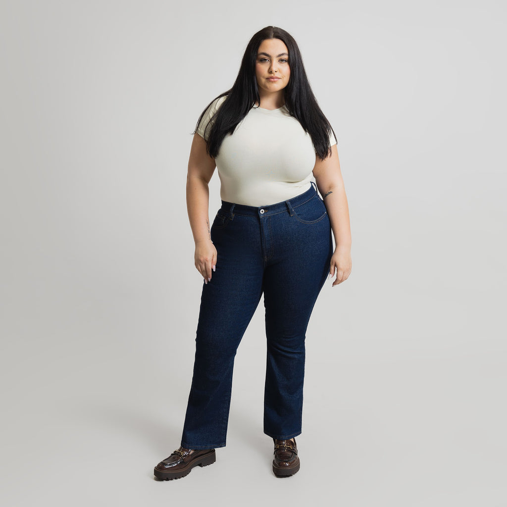 Tags:(5'9"|14-16) custom bootcut jeans vintage model Moe in Deep Indigo