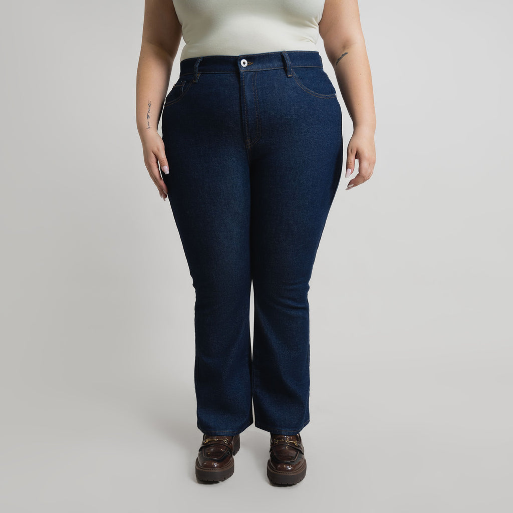 Tags:(5'9"|14-16) custom bootcut jeans vintage model Moe in Deep Indigo