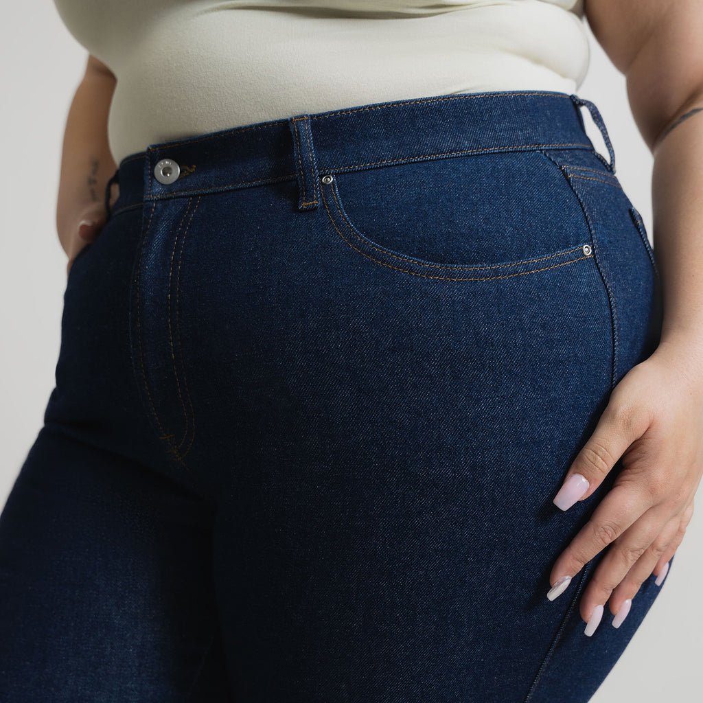 Tags:(5'9"|14-16) custom bootcut jeans vintage model Moe in Deep Indigo