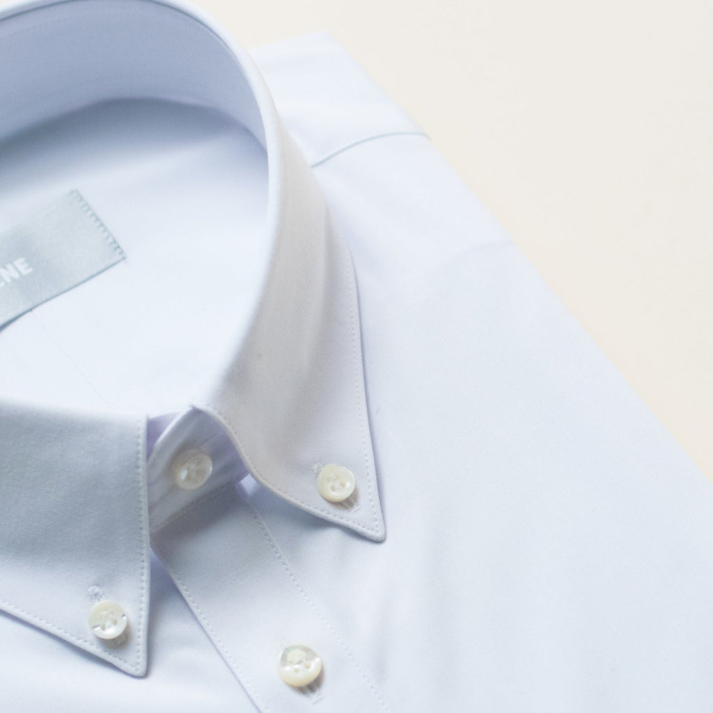 Custom Bespoke Tailored Mercer Shirt model Guillermo in White BreezeTech