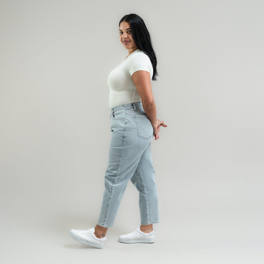 Tags:(5'10"|14-16) True vintage mom jeans custom sizeless tailored model Drew in Vintage Gin