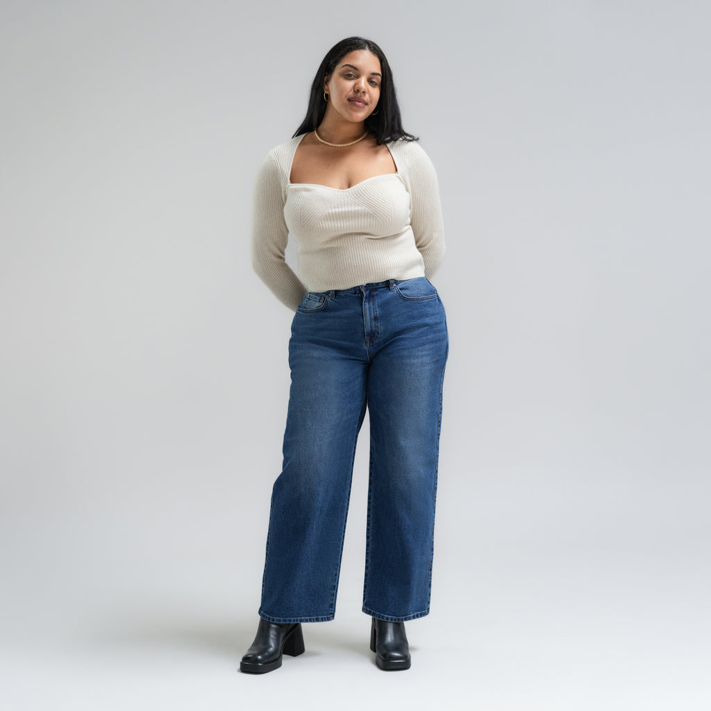 Tags:(5'10"|14-16) True vintage relaxed straight jeans custom sizeless tailored model Drew in Faded Sur