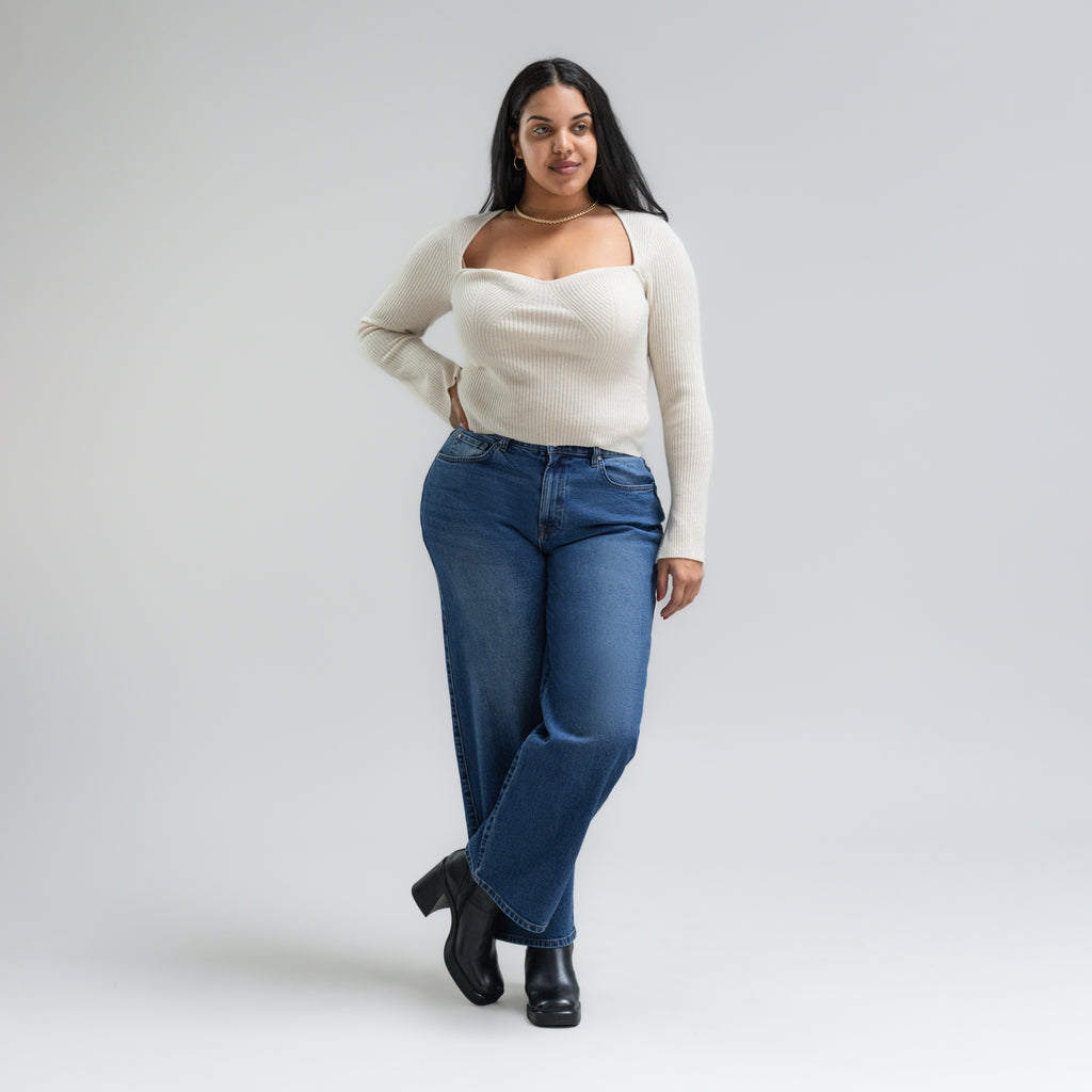 Tags:(5'10"|14-16) True vintage relaxed straight jeans custom sizeless tailored model Drew in Faded Sur