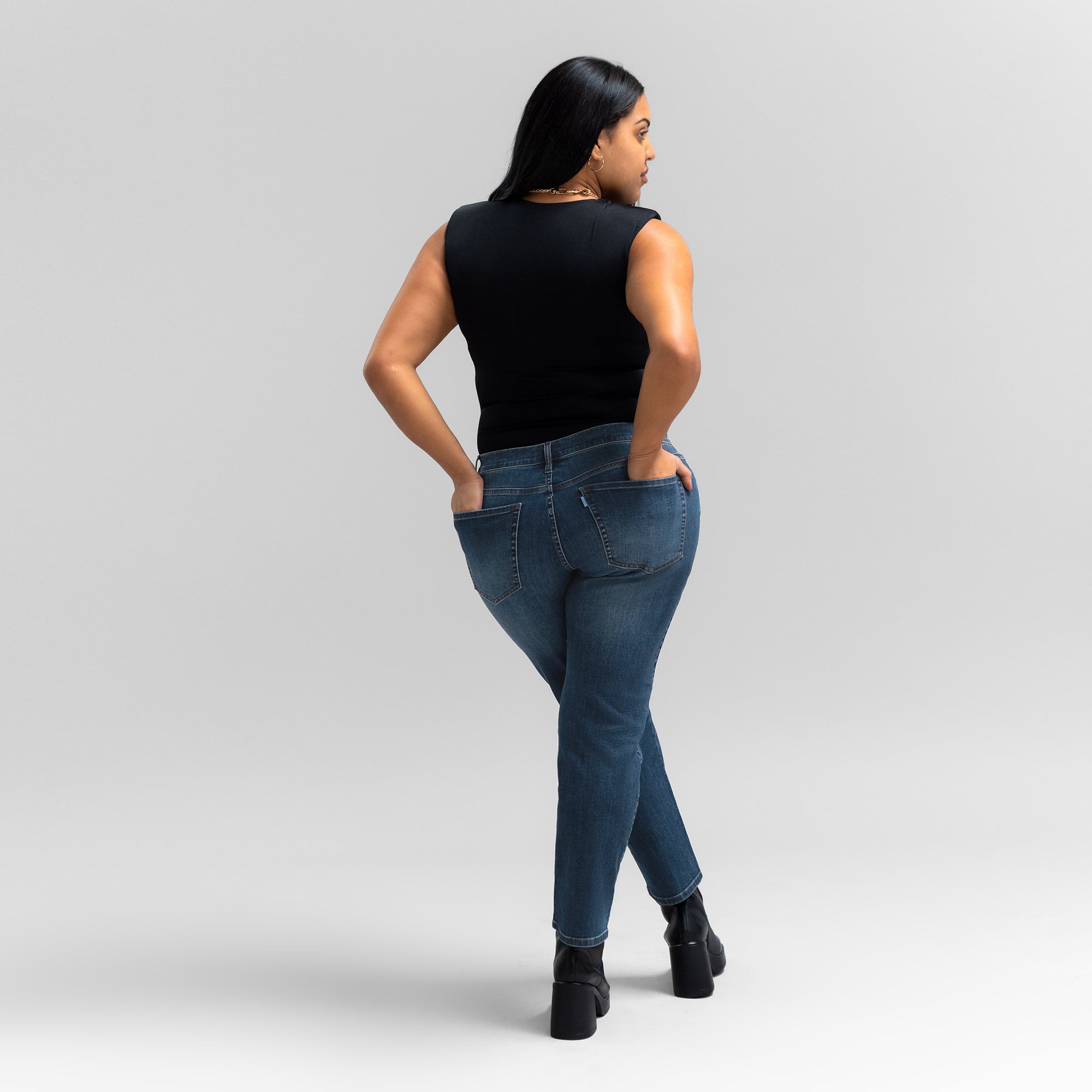 Tags:(5'10"|14-16) custom air cigarette jeans model Drew in Sur Blue