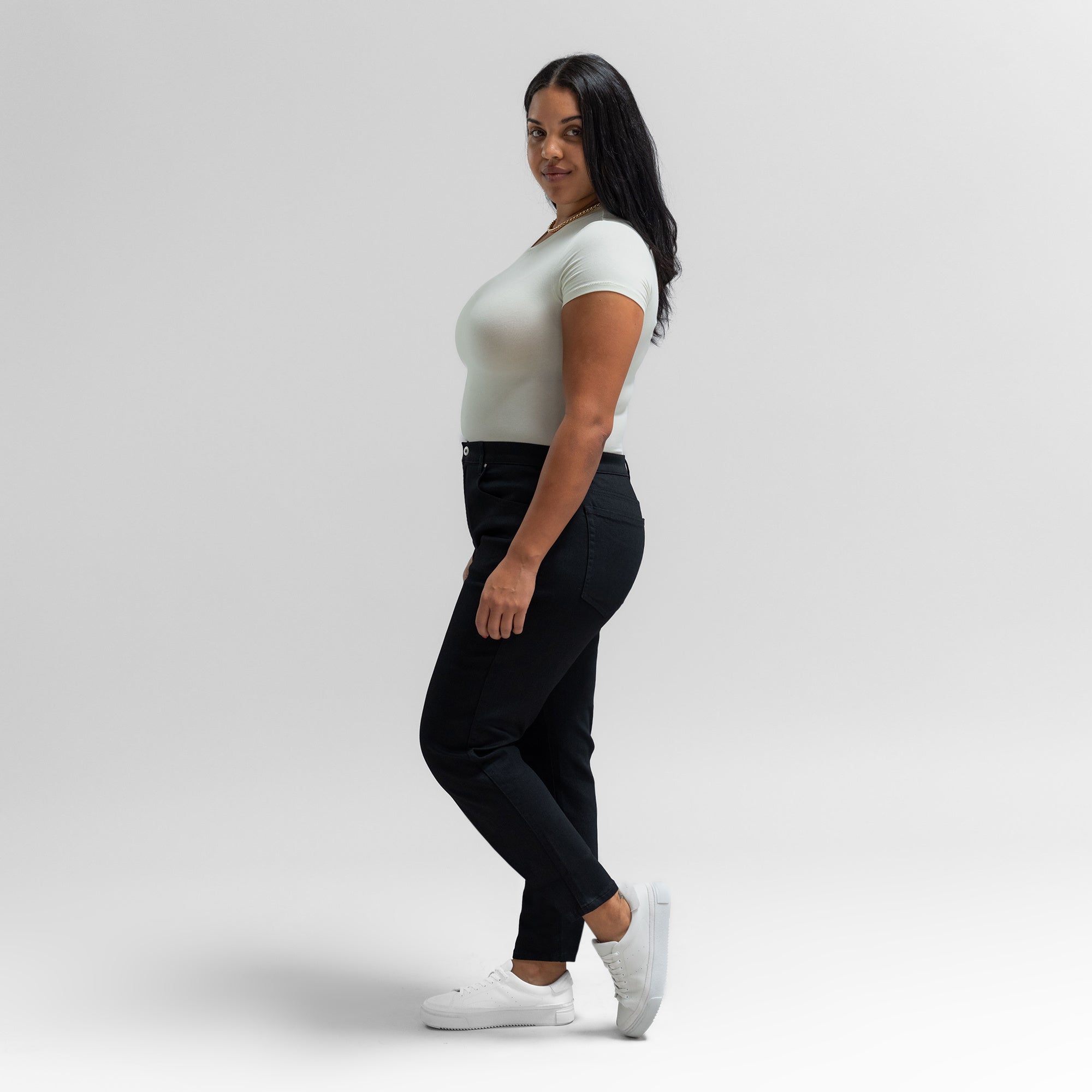 Tags:(5'10"|14-16) custom air cigarette jeans model Drew in Jet Black