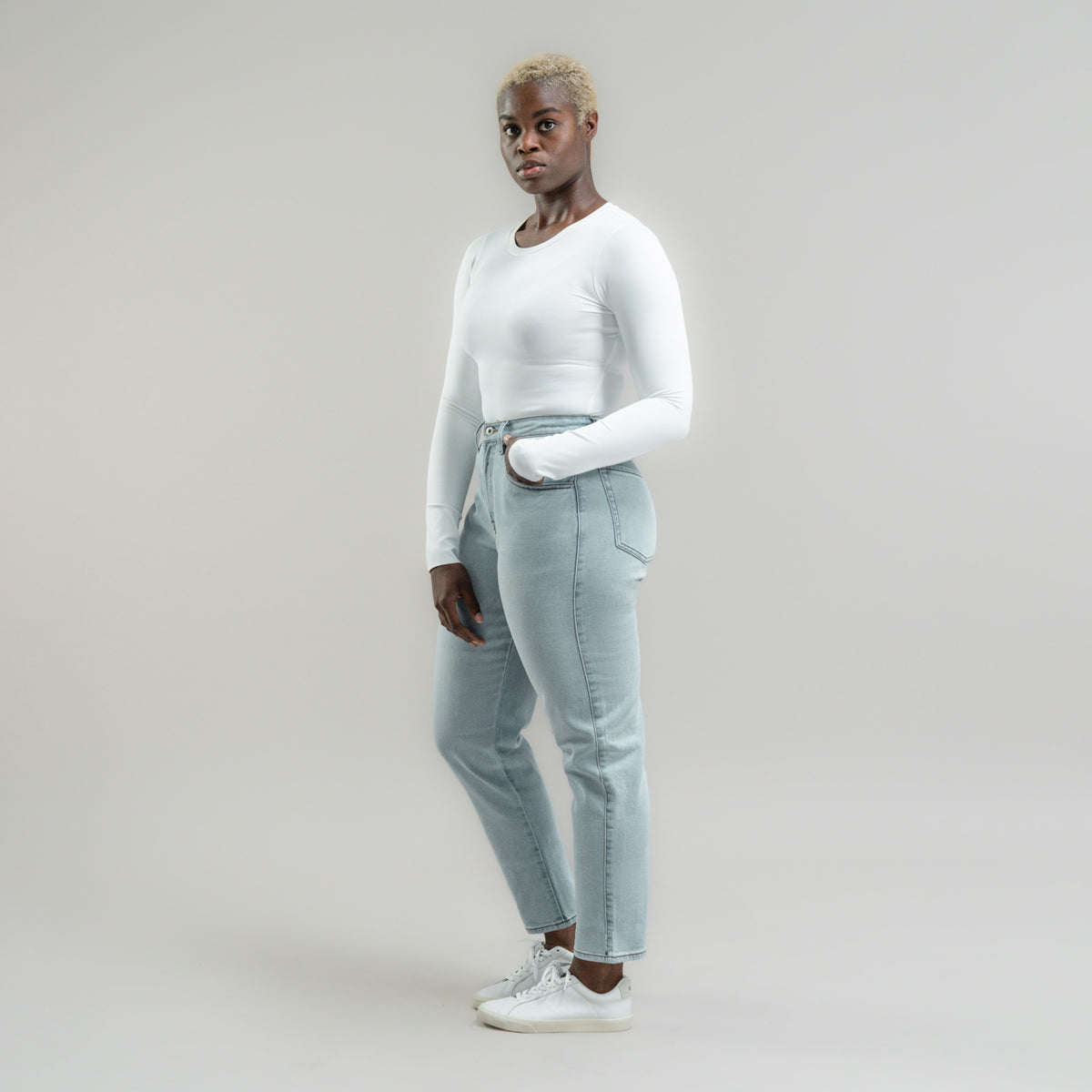 Tags:(5'9"|8-10) True vintage mom jeans custom sizeless tailored model Amara in Vintage Gin