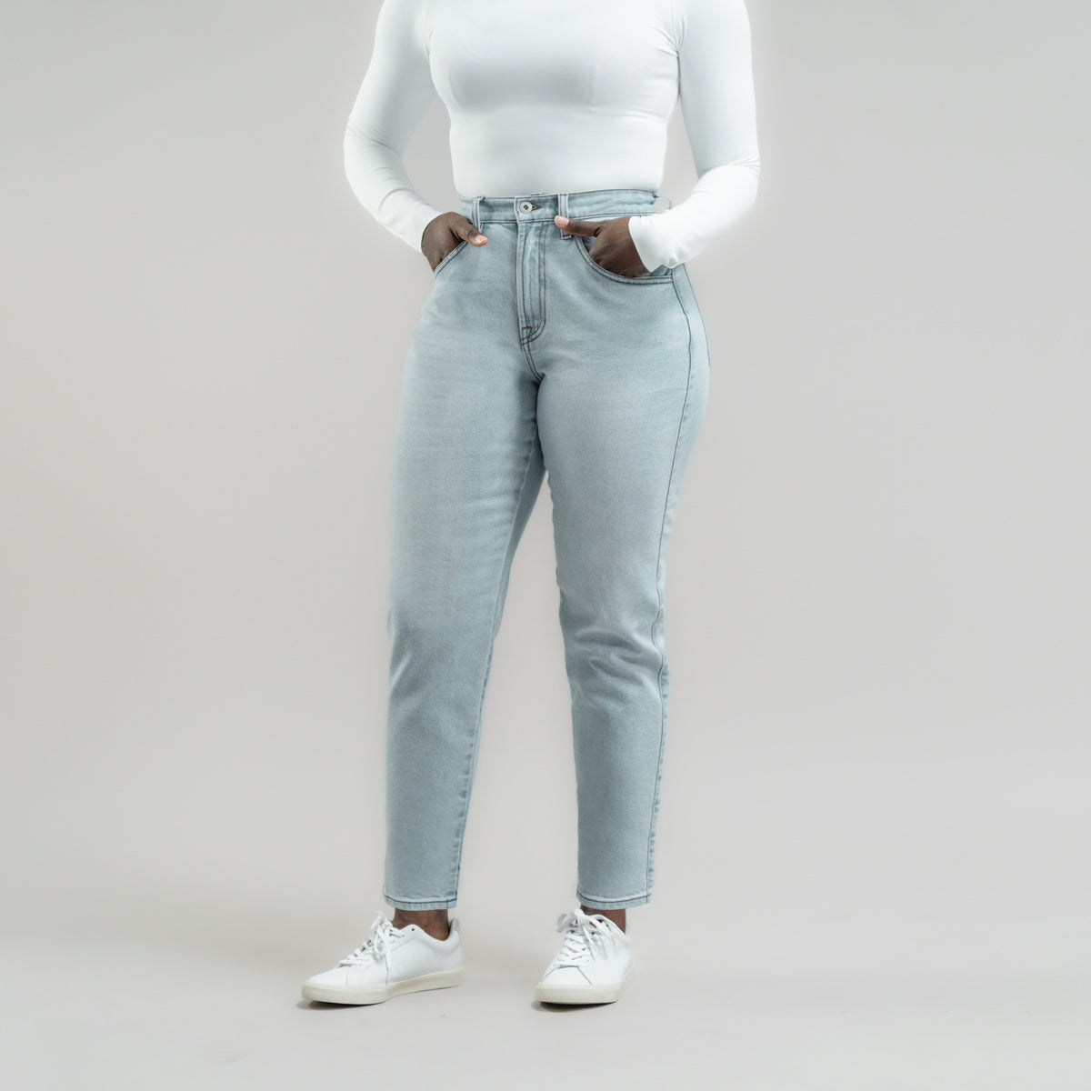 Tags:(5'9"|8-10) True vintage mom jeans custom sizeless tailored model Amara in Vintage Gin