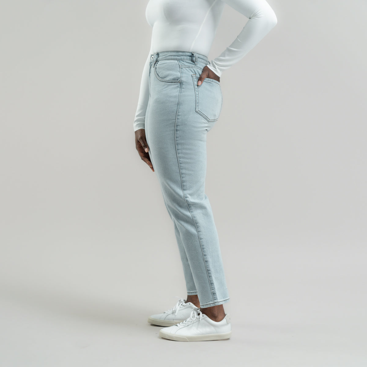 Tags:(5'9"|8-10) True vintage mom jeans custom sizeless tailored model Amara in Vintage Gin